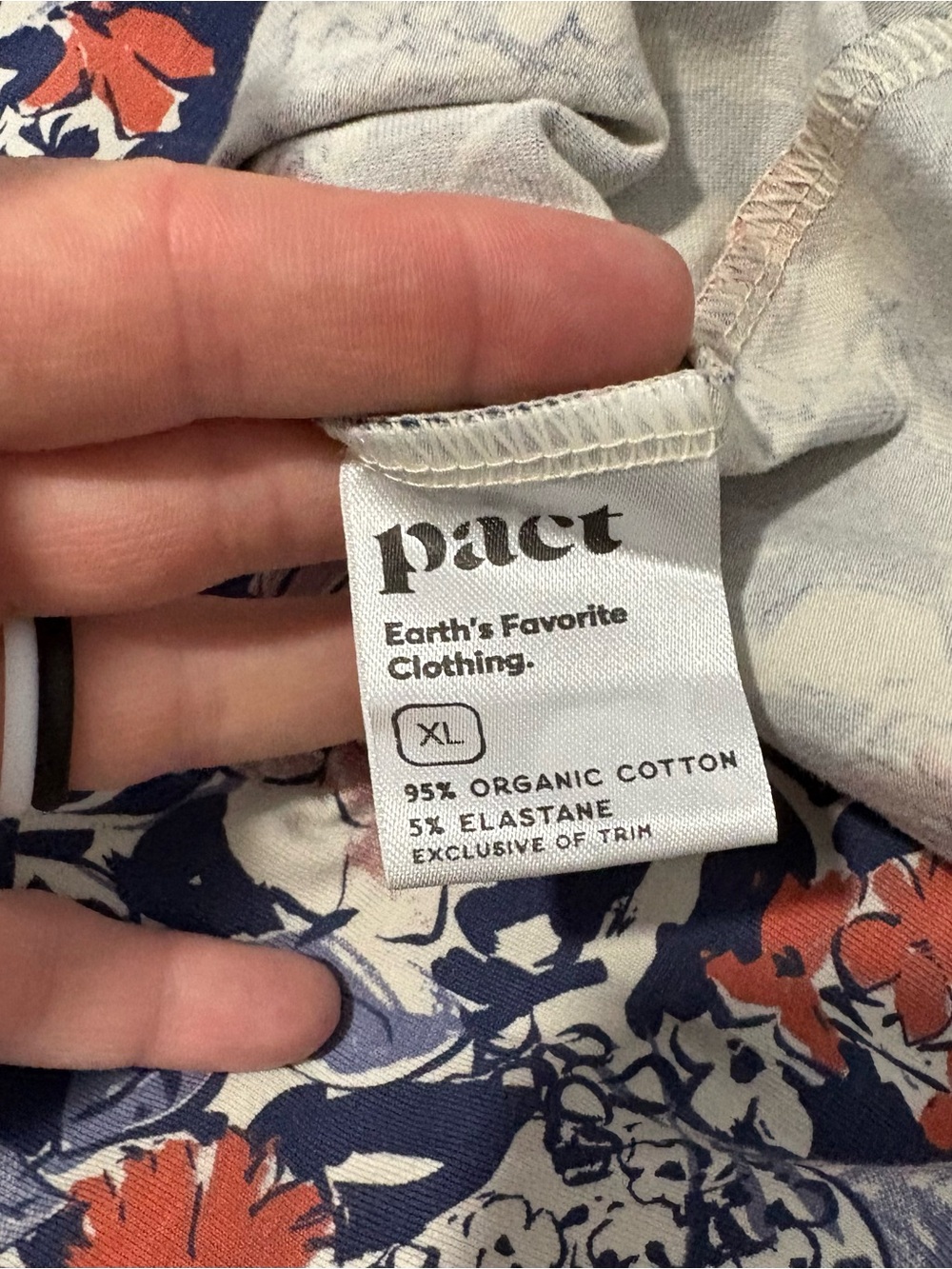 Pact Navy, Rust & Cream Floral Dress - Picture 4 of 4
